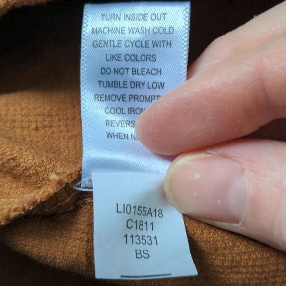 2 for $20 Living Doll Rust Copper Corduroy Mini-Skirt w/Copper Buttons Sz M - Picture 8 of 8